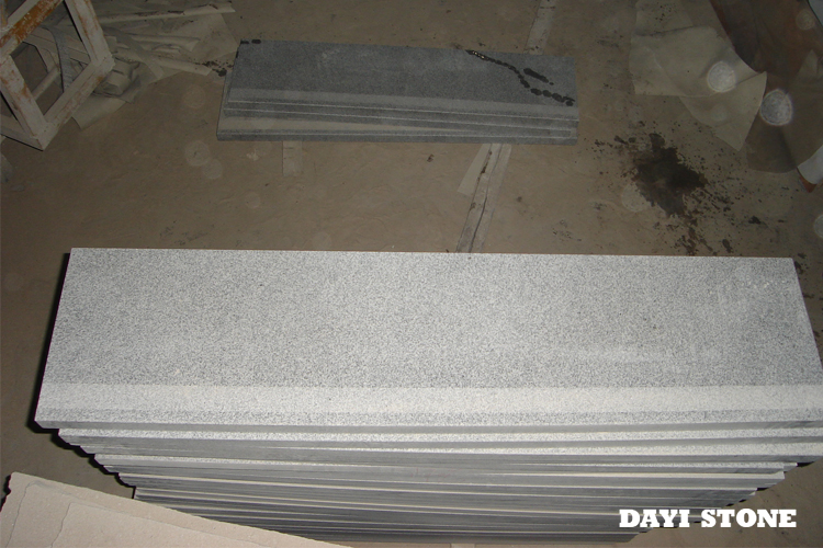 Dark Grey Granite G654 Stone Steps Top and front edge honed whit sandblast antislip - Dayi Stone